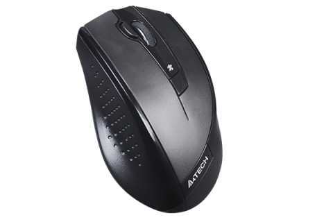 MOUSE A4tech, PC sau NB, wireless, 2.4GHz, optic, 2000 dpi, butoane/scroll 5/1, buton selectare viteza, negru, Cod Produs: G9-730FX-BK [1]