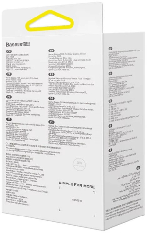 MOUSE Baseus PC sau NB wireless, 2.4GHz si Bluetooth, optic, 800/ 1200/1600 dpi,butoane/scroll 3/1, gri Cod Produs: B01055503833-00 [9]