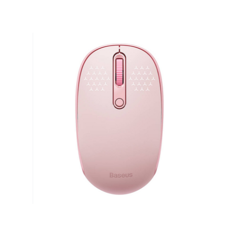 Electronice - MOUSE Baseus PC sau NB wireless, 2.4GHz si Bluetooth, optic, 800/ 1200/1600 dpi,butoane/scroll 3/1, roz Cod Produs: B01055503413-00