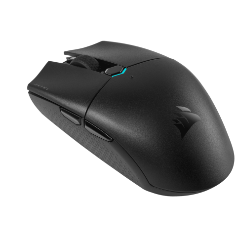 MOUSE CORSAIR, gaming, wireless, Bluetooth | 2.4GHz, optic, 10000 dpi, butoane/scroll 6/1, butoane programabile, buton selectare viteza, negru, Cod Produs: CH-931C011-EU [1]