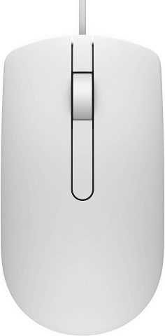 MOUSE DELL, PC sau NB, cu fir, USB, optic, 1000 dpi, butoane/scroll 3/1, , alb, Cod Produs: 570-AAIP [1]