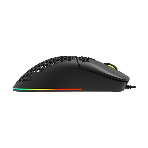 MOUSE DELUX ,  gaming ,  cu fir ,  USB ,  optic ,  7200 dpi ,  butoane/scroll 7/1 ,  RGB light ,  cablu braided ,  negru ,  Cod Produs: M700A-BK [1]