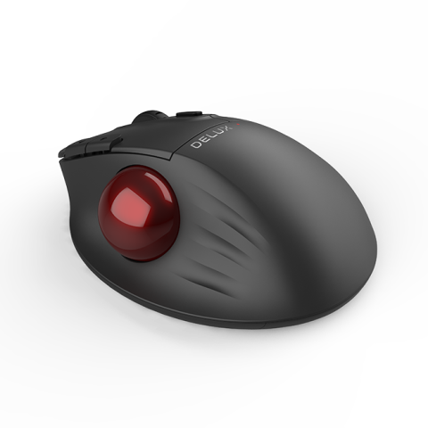 MOUSE DELUX ,  trackball ,  wireless ,  2.4GHz + BT5.0 ,  USB ,  optic ,  4000 dpi ,  butoane/scroll 5/1 ,  negru ,  Cod Produs: MT1DB-BK [2]