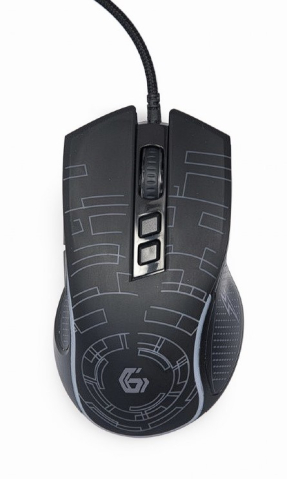 Mouse - MOUSE GEMBIRD, gaming, cu fir, USB, optic, 3600 dpi, butoane/scroll 7/1, iluminare, cablu 1.5m, negru, Cod Produs: MUSG-RGB-01