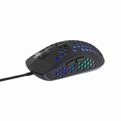 MOUSE GEMBIRD, gaming, cu fir, USB, optic, 7200 dpi, butoane/scroll 6/1, iluminare, cablu 1.8m, negru, Cod Produs: MUSG-RAGNAR-RX400 [1]
