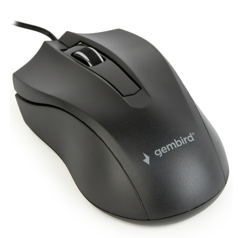 Electronice - MOUSE GEMBIRD ,  PC sau NB ,  cu fir ,  USB ,  optic ,  1000 dpi ,  butoane/scroll 3/1 ,   ,  negru ,  Cod Produs: MUS-3B-01