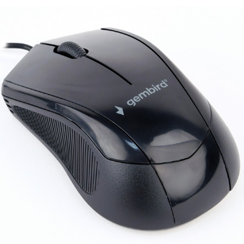 Electronice - MOUSE GEMBIRD ,  PC sau NB ,  cu fir ,  USB ,  optic ,  1000 dpi ,  butoane/scroll 3/1 ,   ,  negru ,  Cod Produs: MUS-3B-02
