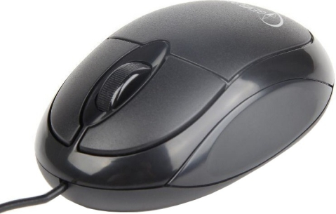 MOUSE GEMBIRD, PC sau NB, cu fir, USB, optic, 1000 dpi, butoane/scroll 3/1, , negru, Cod Produs: MUS-U-01 [1]