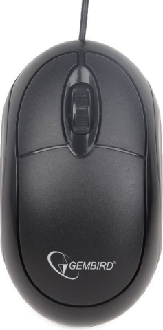 MOUSE GEMBIRD, PC sau NB, cu fir, USB, optic, 1000 dpi, butoane/scroll 3/1, , negru, Cod Produs: MUS-U-01 [2]