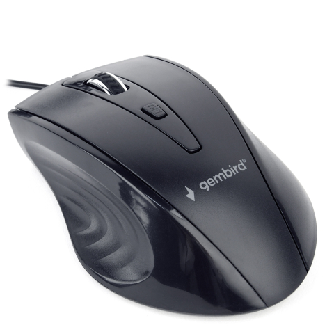 Mouse - MOUSE GEMBIRD, PC sau NB, cu fir, USB, optic, 1200 dpi, butoane/scroll 4/1, , negru, Cod Produs: MUS-4B-02