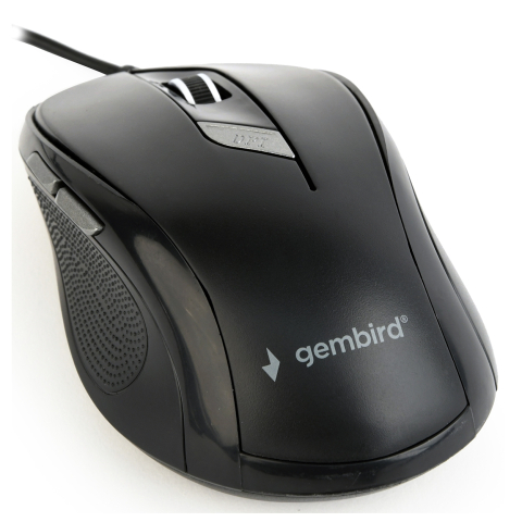 Periferice - MOUSE GEMBIRD ,  PC sau NB ,  cu fir ,  USB ,  optic ,  1600 dpi ,  butoane/scroll 6/1 ,   ,  negru ,  Cod Produs: MUS-6B-01