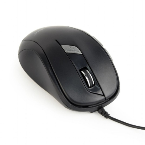 MOUSE GEMBIRD ,  PC sau NB ,  cu fir ,  USB ,  optic ,  1600 dpi ,  butoane/scroll 6/1 ,   ,  negru ,  Cod Produs: MUS-6B-01 [1]