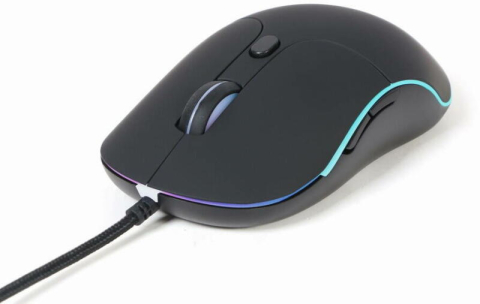 Mouse - MOUSE GEMBIRD, PC sau NB, cu fir, USB, optic, 2400 dpi, butoane/scroll 6/1, scroll cu iluminare, negru, Cod Produs: MUS-UL-02