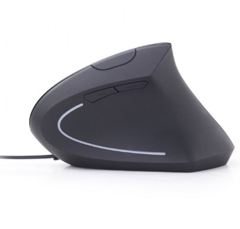 MOUSE GEMBIRD , PC sau NB , cu fir , USB , optic , 3200 dpi , butoane/scroll 6/1 , ergonomic , cablu 1.35m , negru , Cod Produs: MUS-ERGO-03 [2]