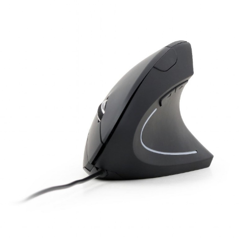 Mouse - MOUSE GEMBIRD, PC sau NB, cu fir, USB, optic, 3200 dpi, butoane/scroll 6/1, ergonomic, negru, Cod Produs: MUS-ERGO-01