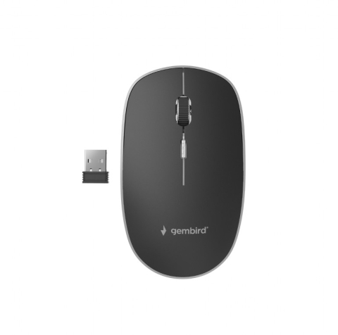 Mouse - MOUSE GEMBIRD, PC sau NB, wireless, 2.4GHz, optic, 1600 dpi, butoane/scroll 4/1, silent, negru, Cod Produs: MUSW-4BS-01