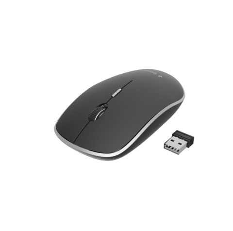 MOUSE GEMBIRD, PC sau NB, wireless, 2.4GHz, optic, 1600 dpi, butoane/scroll 4/1, silent, negru, Cod Produs: MUSW-4BS-01 [1]
