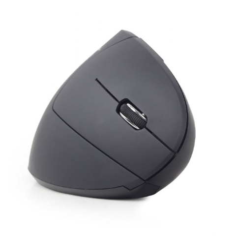 MOUSE GEMBIRD, PC sau NB, wireless, 2.4GHz, optic, 1600 dpi, butoane/scroll 6/1, ergonomic, negru, Cod Produs: MUSW-ERGO-01 [1]