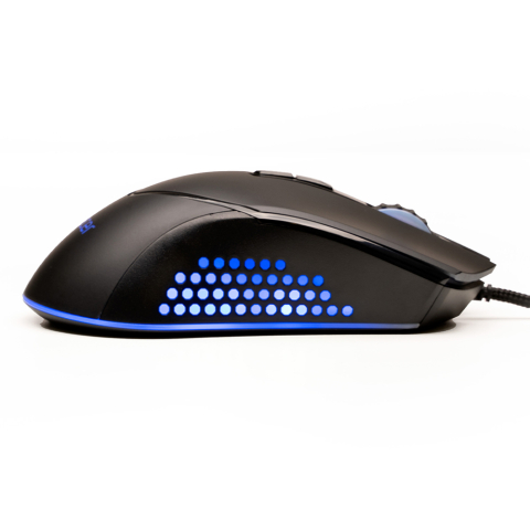 MOUSE Spacer - gaming, gaming, cu fir, USB, optic, 12.000 dpi, butoane/scroll 7/1, iluminare RGB, negru, Cod Produs: SPGM-ALIEN-NOVA [3]
