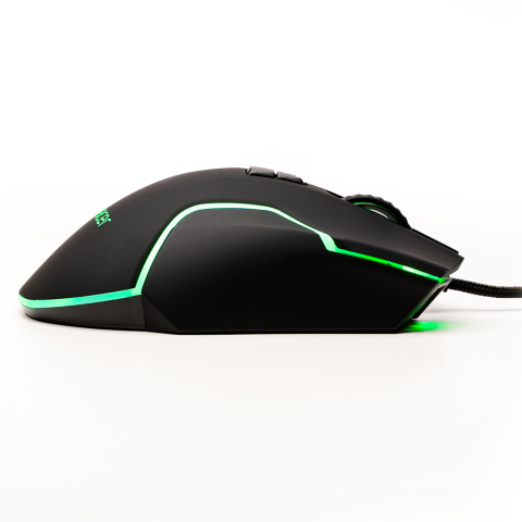 MOUSE Spacer - gaming, gaming, cu fir, USB, optic, 12.000 dpi, butoane/scroll 8/1, iluminare RGB, negru, Cod Produs: SPGM-ALIEN-RACE [3]
