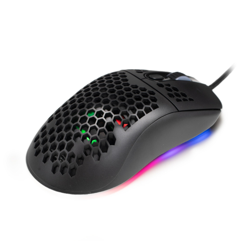 MOUSE Spacer - gaming, gaming, cu fir, USB, optic, 6.400 dpi, butoane/scroll 7/1, iluminare RGB, negru, Cod Produs: SPGM-ALIEN-LIGHT [5]