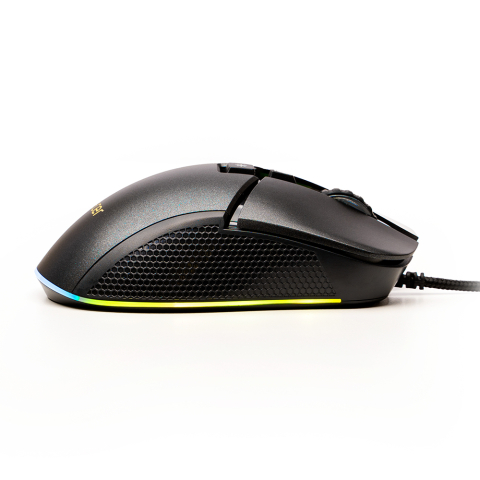MOUSE Spacer - gaming, gaming, cu fir, USB, optic, rezolutie selectabila max. 8.000 dpi, butoane/scroll 7/1, iluminare RGB, negru, Cod Produs: SPGM-PULSAR-PRO [3]