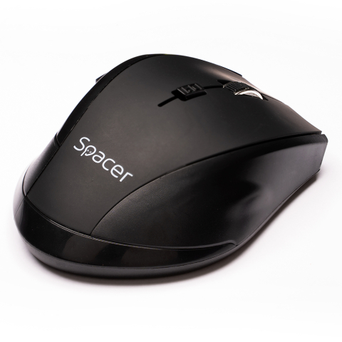 MOUSE  Spacer, PC sau NB, wireless, 2.4GHz, optic, 800/ 1200/1600 dpi, butoane/scroll 6/1, rezolutie selectabila, negru, Cod Produs: SPMO-291 [2]