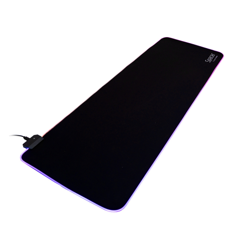Mouse PAD - MousePAD RGB SPACER gaming ,  cauciuc si material textil ,  900 x 300 x 3 mm ,  1.8 m lungime cablu ,  negru Cod Produs: SP-PAD-GAME-RGB-B