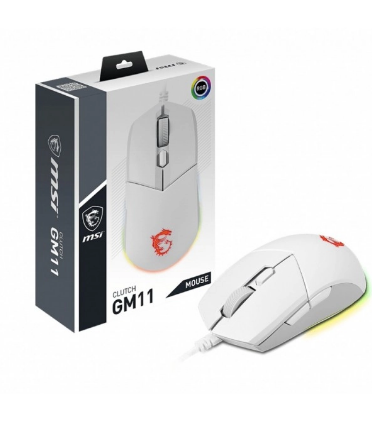 MSI Clutch GM11 wired symmetrical Mouse WHITE , Cod Produs: CLUTCH GM11 WHITE [3]