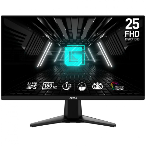 Monitoare - MSI G255F 24.5inch Flat Rapid IPS 1920x1080 FHD 180Hz 1ms HDMIx2 DP Cod Produs: G255F