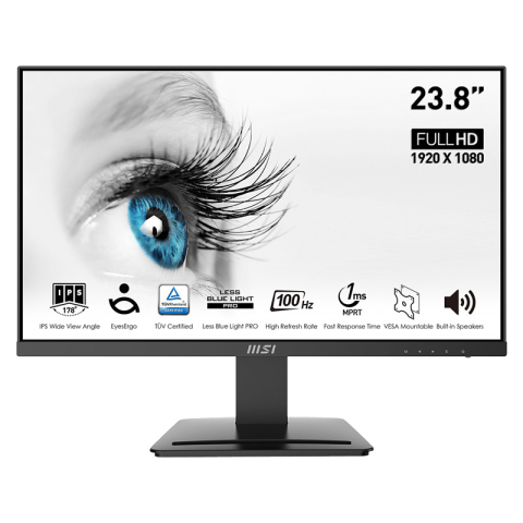 MSI PRO MP243X 23.8inch IPS 1920x1080 FHD 1xHDMI 1.4 1xDP 1.2a Cod Produs: PRO MP243X [0]