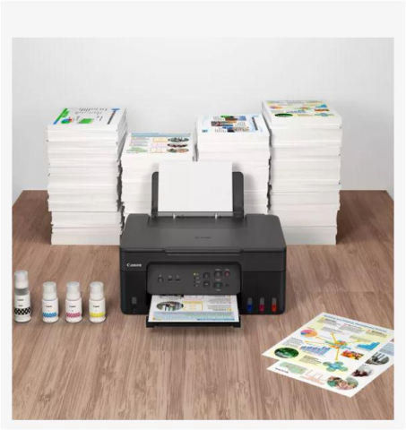 Multifunctional Inkjet CISS Color Canon G3430, A4,Functii: Impr.|Scan.|Cop., Viteza de Print Mono: 11ppm, Viteza de print color:6ppm,Conectiv:USB|Wi-Fi, Duplex:, ADF:(Timbru Verde 23lei) 5989C009AA [3]