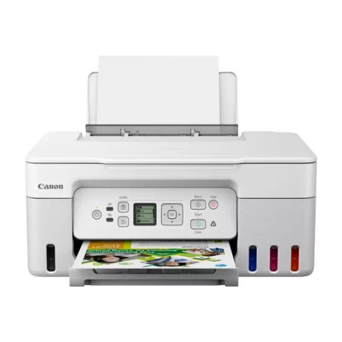 Echipamente de printare si scanare - Multifunctional Inkjet CISS Color Canon G3470 White, A4, Functii: Impr.|Scan.|Cop., Viteza de Printare Monocrom: 11ipm, Viteza de printare color: 6ipm, Conectivitate:USB|WIFI, Duplex:Nu, ADF:Nu(incl.T