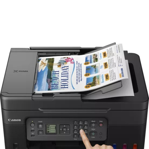 Multifunctional Inkjet CISS Color Canon G4470,A4,Functii: Impr.|Scan.|Cop.|Fax,Viteza Print Mono:11ipm,Viteza print color:6ipm,Conectiv:USB|WiFi,Duplex:Nu,ADF:ADF(timbru verde 11 lei) 5807C009AA [3]