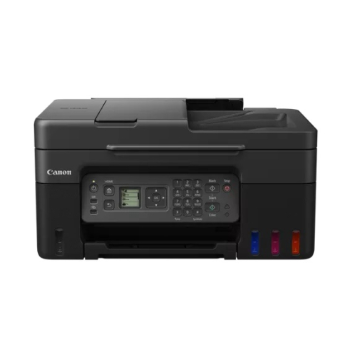 Echipamente de printare si scanare - Multifunctional Inkjet CISS Color Canon G4470,A4,Functii: Impr.|Scan.|Cop.|Fax,Viteza Print Mono:11ipm,Viteza print color:6ipm,Conectiv:USB|WiFi,Duplex:Nu,ADF:ADF(timbru verde 11 lei) 5807C009AA