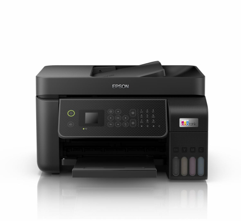 Multifunctional Inkjet CISS Color Epson L5310, A4, Functii: Impr.|Scan.|Cop.|Fax, Viteza de Printare Monocrom: 33ppm, Viteza de printare color: 15ppm, Conectivitate:USB|Ret|WiFi, Duplex:Nu, ADF:ADF, ( [1]