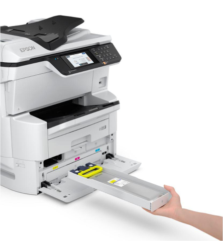 Multifunctional Inkjet CISS Color EPSON WF-C878RDWF , A3+ , Functii: Impr|Scan|Cop|Fax , Vit Print Mono: 25ppm , Vit Print color: 24ppm , Conectiv: USB|Retea|Wi-Fi Duplex: Da ADF: ADF(Timbru Verde 11l [2]