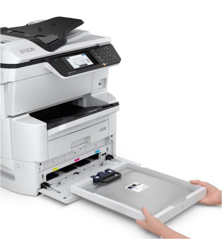 Multifunctional Inkjet CISS Color EPSON WF-C878RDWF , A3+ , Functii: Impr|Scan|Cop|Fax , Vit Print Mono: 25ppm , Vit Print color: 24ppm , Conectiv: USB|Retea|Wi-Fi Duplex: Da ADF: ADF(Timbru Verde 11l [1]