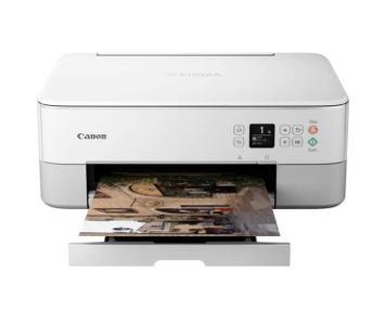 Multifunctional Inkjet Color Canon Pixma TS5351 White , A4 , Functii: Impr|Scan|Cop , Viteza Print Mono: 13ipm , Viteza Print color: 6.8ipm , Conectiv: USB|Wi-Fi , Duplex: Nu , ADF: Nu(timbru verde 1 [0]