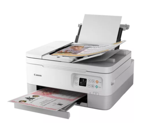 Multifunctional Inkjet Color Canon Pixma TS7451a White , A4 , Functii: Impr|Scan|Cop , Viteza Print Mono: 13ipm , Viteza Print color: 6.8ipm , Conectiv: USB|Wi-Fi , Duplex: Da , ADF: ADF(timbru verde  [2]
