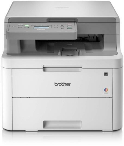 Echipamente de printare si scanare - Multifunctional Laser Color Brother DCP-L3520CDW, A4, Functii: Impr.|Scan.|Cop.,Vit de Print Mono:18ppm,Vit de print color:18ppm,Conectiv:USB|WiFi,Duplex:Nu,ADF:Nu(Timbru Verde 11lei) DCPL3520CDWYJ12