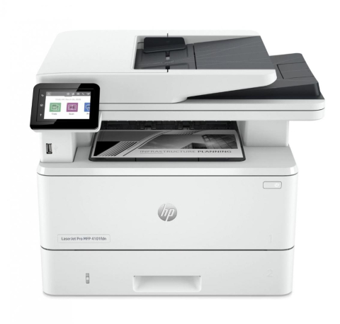 Echipamente de printare si scanare - Multifunctional laser Mono HP MFP 4102FDN, A4, Functii: Impr.|Scan.|Cop.|Fax, Viteza de Printare Monocrom: 40ppm, Conectiv:USB|Retea, Duplex:Da, ADF:adf(Timbru Verde 11lei) 2Z623F
