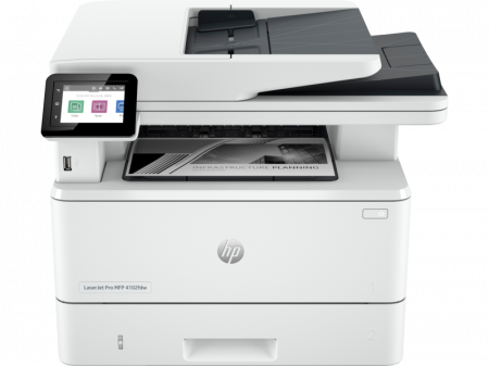 Multifunctionale laser (toner) - MULTIFUNCŢIONALA LASER MONOCROM A4 HP LaserJet Pro MFP M4102fdw cod 2Z624F Imprimare, Copiere, Scanare, Fax, DADF cu scanare fata-verso automata la o singura trecere, retea, USB, USB HOST, wireless
