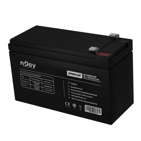 Electronice - nJoy |BTVACIUOCTO2FCW01B | GP09122F | Baterie UPS  | 12 V | 9 A | Borne  F2 | 29,82 W | 151 x 65 x 100 mm Cod Produs: BTVACIUOCTO2FCW01B
