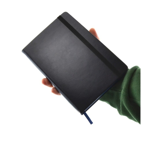 Carnetele si organizatoare - Notebook A5 PREMIUM imitatie piele culoare BLEUMARIN