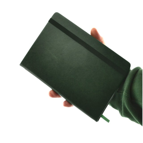 Carnetele si organizatoare - Notebook A5 PREMIUM imitatie piele culoare VERDE