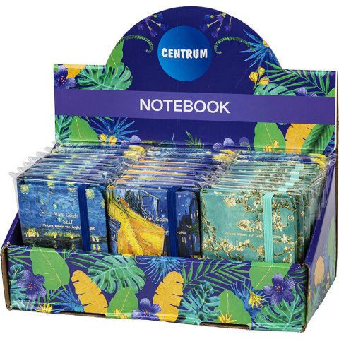 Carnetele si organizatoare - Notebook A7 dimensiune 68x100mm 24buc/display