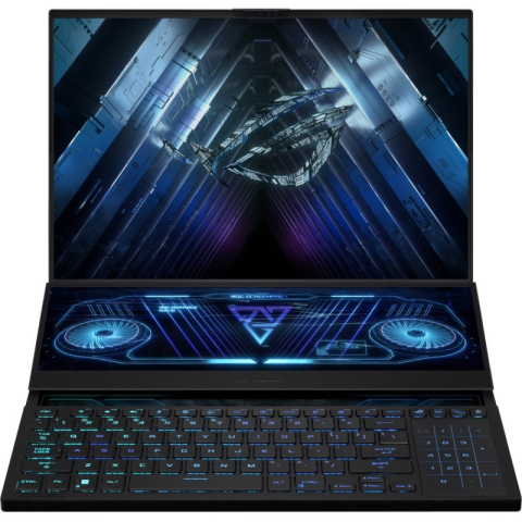 Notebook Asus 16 inch QHD+ ,  WQXGA ScreenPad Plus AMD Ryzen 9 7945HX 5.4 GHz Mem 32 GB SSD 1 TB RTX 4080 Video 12GB LAN 1xHDMI FHD 1080P cam 2.67 kg WIN 11 Pro Black Cod Produs: GX650PZ-NM062X [0]