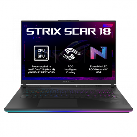 Notebook Asus|G834JYR-R6091X||18 inch|2.5K 2560 x 1600 WQXGA |Intel Core i9|14900HX|2.2 GHz|64 GB|SSD 2 TB|RTX 4090- 16GB|1xHDMI|LAN|720P|3.10 kg|WIN 11 Pro|Black Cod Produs: G834JYR-R6091X [0]