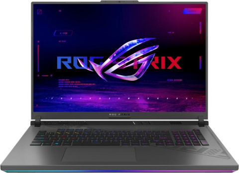Notebook ASUS ROG Strix G18 G814JIR Intel Core i9-14900HX ,  18inch 2.5K 240Hz ,  32GB ,  2TB PCIe 4.0 NVMe M.2 SSD GeForce RTX 4070 8GB ,  3Y ,  Eclipse Gray ,  Cod Produs: G814JIR-N6051 [0]